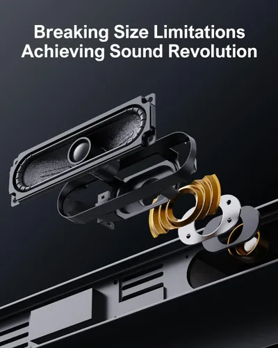 Miniatura 6 de ULTIMEA Barras de sonido para Smart TV con Dolby Atmos, sistema de sonido envolvente 3D para altavoces de TV, barra de sonido 2.1 para TV