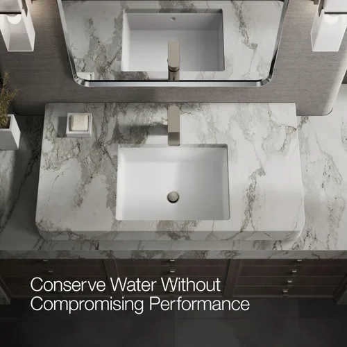 Miniatura 11 de Kohler 23472-4-BN Parallel® - Grifo para lavabo de baño con mango único, 1.2 gpm, níquel cepillado vibrante