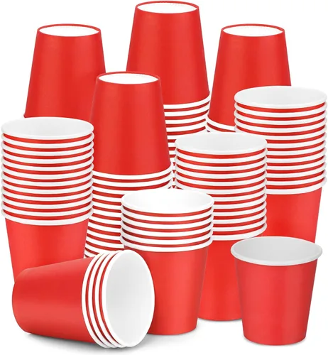 Miniatura 11 de Paquete de 100 vasos de baño de 3 onzas, vasos de papel desechables, vasos de papel para enjuague bucal, vasos de papel pequeños para baño, enjuague