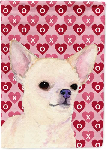 Miniatura 31 de Caroline's Treasures SS4484GF Bandera de jardín con diseño de bulldog inglés y corazones para el Día de San Valentín, bandera decorativa para patio