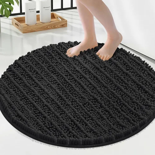 Miniatura 185 de Smiry Alfombras de Baño 24x16 pulgadas, Alfombras de Baño de Chenilla Extra Suaves y Absorbentes, Respaldo de Goma Antideslizante, Lavable a Máquina
