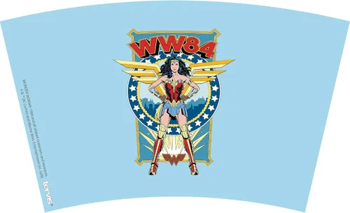 Miniatura 2 de Tervis DC Comics - Vaso aislado de doble pared de la Mujer Maravilla retro hecho en Estados Unidos mantiene las bebidas frías y calientes, 16 onzas