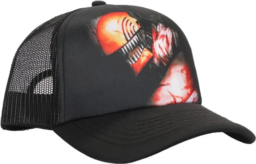 Miniatura 9 de Bioworld Chainsaw Man Logo & Pochita Sombrero El Snapback Precurve Negro Para Hombre