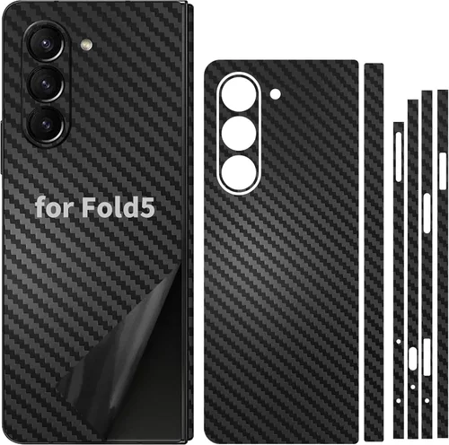 Miniatura 9 de Para Samsung Galaxy Z Fold 5 Skin Wrap Phone Sticker Fibra de Carbono 3M Vinilo Ultra Delgado Ultraligero Etiqueta Protector de Vidrio Película