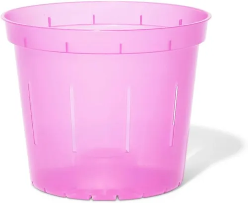 Miniatura 11 de rePotme Macetas de 5 pulgadas, paquete de 6 macetas (zafiro azul) - Maceta transparente ranurada para plantas de interior - Perfecto para orquídeas