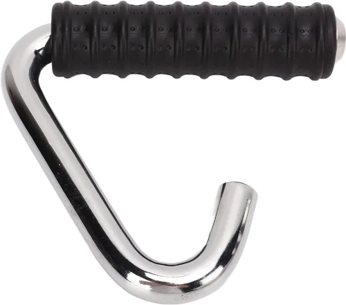 Miniatura 8 de Asas para dominadas, agarre de mango de fitness, asas plateadas resistentes en forma de C, barra de entrenamiento de fuerza para gimnasio, agarre