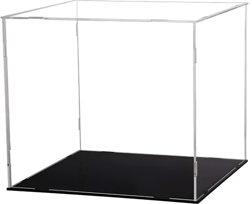 Miniatura 11 de Evron Vitrina para coleccionables para ensamblar, caja de acrílico transparente, alternativa a estuche de vidrio para exhibir figuras de acción