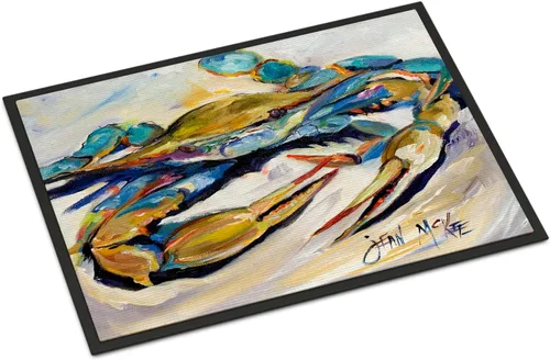 Miniatura 22 de Caroline's Treasures JMK1017JMAT - Tapete de caza de rana garza azul, 24 x 36 pulgadas, tapete para puerta delantera, interior y exterior