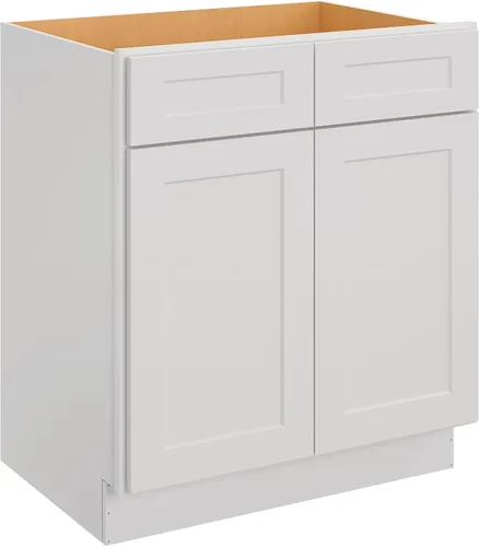 Miniatura 40 de LOVMOR Armarios de base de cocina, armario de almacenamiento aparador, gabinete de entrada con 1 cajón y estante ajustable, 24 pulgadas de ancho x