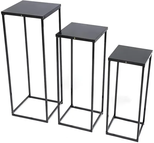 Miniatura 3 de 3 soportes altos para plantas para macetas, soporte de metal para plantas, jardín, boda, estante para plantas, soporte de exhibición para macetas