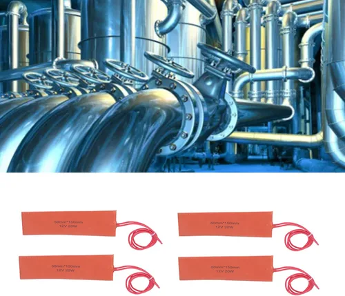 Miniatura 8 de Almohadilla de calefacción, manta eléctrica calentada, 4 almohadillas de calefacción de goma de silicona, manta eléctrica de calentamiento