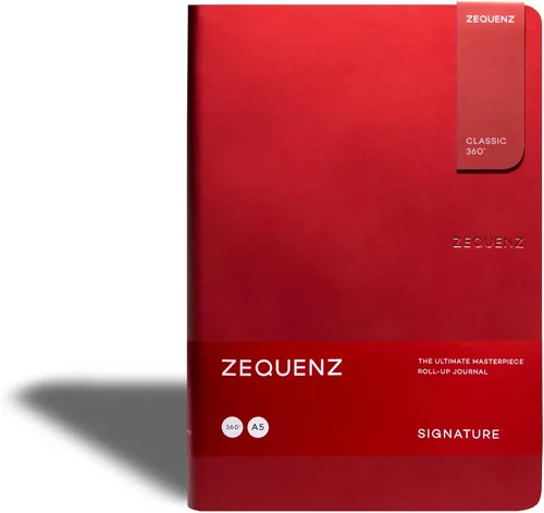 Classic 360 Serie Signature, Tamaño: A5 Grande, Color: Rojo, Papel: En Blanco, Cuaderno de Tapa Blanda, Diario Encuadernado Suave, 5.75" x 8.25",