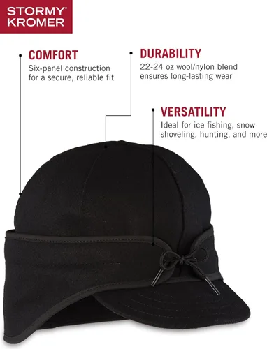 Miniatura 21 de Stormy Kromer Rancher Cap - Gorro de lana Thinsulate de invierno con orejeras de forro polar