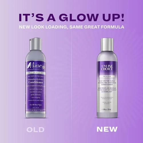 Miniatura 2 de The Mane Choice The Alpha Easy On The Curls - Acondicionador de hidratación para cabello rizado, acondicionador desenredante nutritivo enriquecido