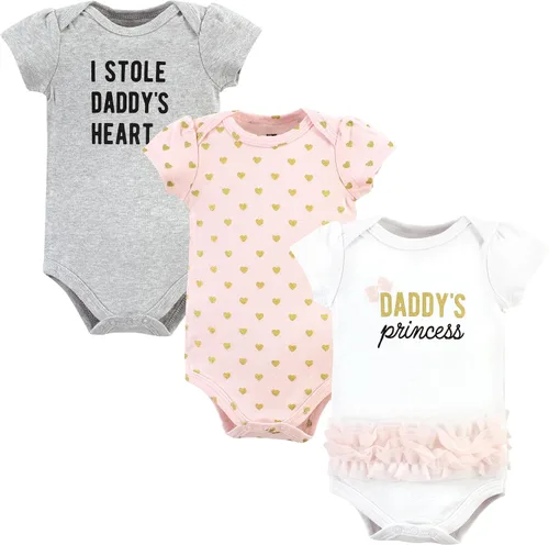 Miniatura 333 de Hudson Baby baby-girls Cotton Bodysuits 3-pack