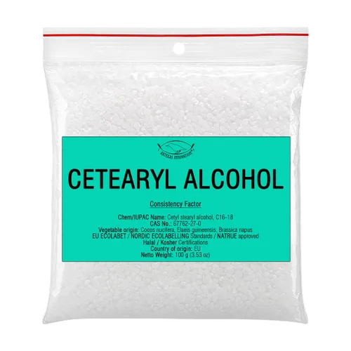 Alcohol cetearílico - para cosméticos caseros, lápices labiales, barras de mantequilla corporal, lociones de manos, acondicionadores para el