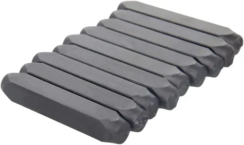 Miniatura 2 de Utoolmart Juego de sellos de metal con números, 0.31 pulgadas, 0.31 pulgadas, digital de 0 a 9, herramientas de punzón de acero y cuero de madera
