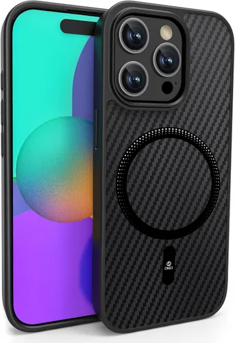 Miniatura 10 de ONES Funda delgada para iPhone 11 Pro Max, cubierta ultra delgada con patrón de fibra de carbono, funda protectora a prueba de golpes con diseño