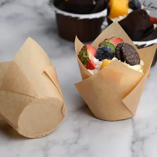 Miniatura 4 de 100 moldes para hornear muffins naturales, soportes de alta calidad para hornear, envoltorios de cupcakes, panadería de Navidad, para bodas