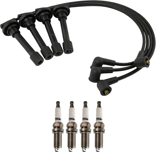 Miniatura 3 de Kit de bujías de chispa TRQ 5 piezas de bujías de iridio Compatible con Acura Integra 1992-2001 1999-2000 Honda Civic 1994-1995 Civic del Sol