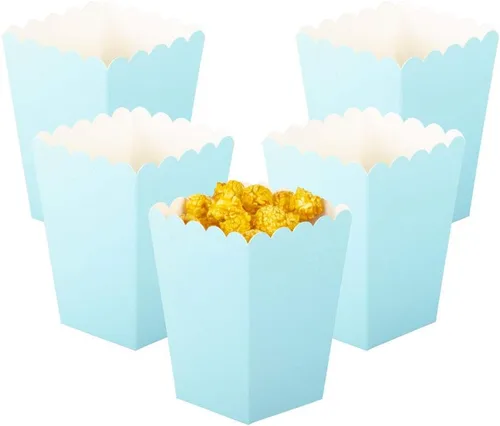 Miniatura 9 de Cajas de palomitas de maíz de oro rosa mini caja de palomitas de maíz para fiesta, paquete de 36 Rosa - oro