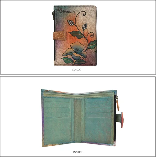 Miniatura 94 de Anna by Anuschka Cartera de mujer pintada a mano de cuero genuino para mujer