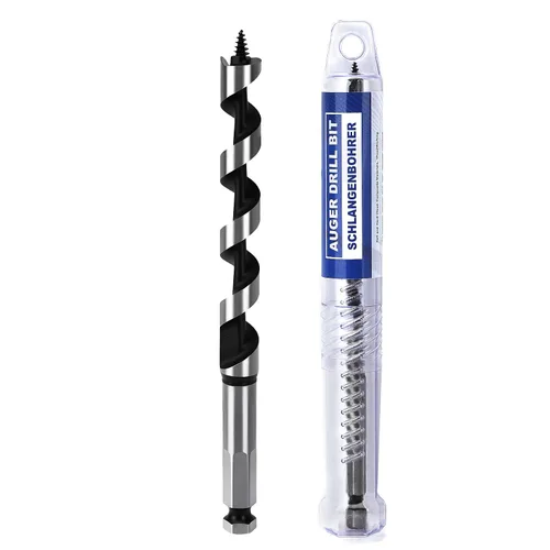 Miniatura 39 de Broca de 1-1/2 x 11.8 pulgadas para barrenar madera, Broca de 38x300 mm hexagonal larga para madera, madera dura, embarcaciones