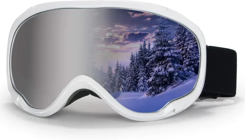 Gafas de esquí para hombre y mujer, gafas de snowboard OTG, gafas deportivas de nieve para jóvenes y adultos