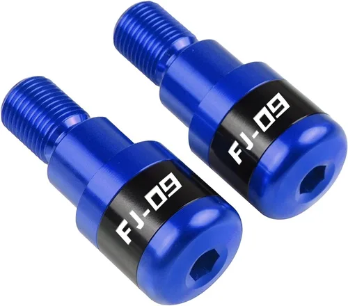 Contrapeso 7/8 "0.866 in motocicleta CNC accesorios manillar mano agarraderas barra tapa tapa enchufe para Yamaha MT-09 para Tracker MT09 FJ09 Azul