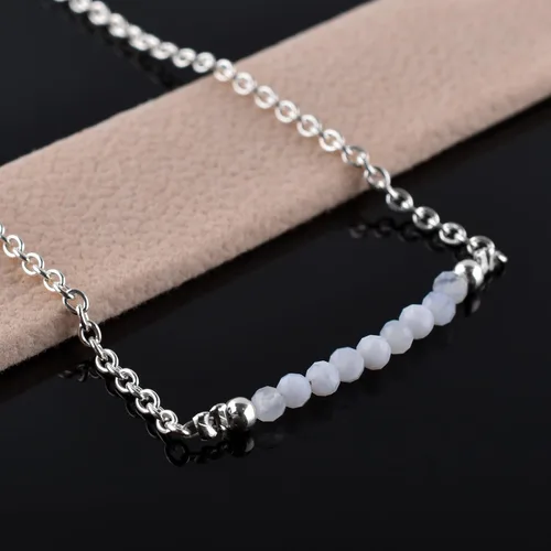 Miniatura 72 de YANARA Pulsera de tobillo para mujer, piedra de nacimiento natural, cuentas de piedras preciosas, tobillera delicada hecha a mano de 9 pulgadas +