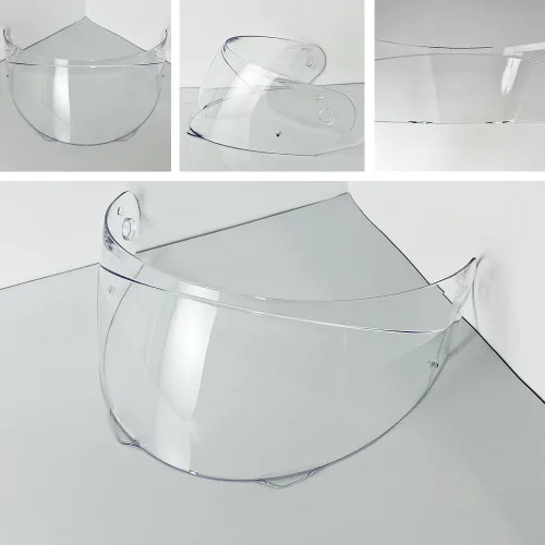 Miniatura 2 de BSTOP Visera de casco HJ-33 para HJC i90 Shield de repuesto con protección UV accesorios para casco (claro día y noche)