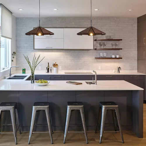 Miniatura 3 de Lámpara colgante de madera de granja, lámpara colgante de techo, moderna lámpara de techo ajustable para isla de cocina, comedor, sala de estar