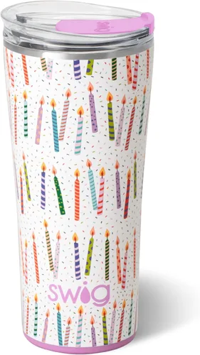 Miniatura 20 de Swig Life - Vaso aislante de 22 onzas, vaso de viaje para café con tapa, taza de café para viaje compatible con portavasos, de acero inoxidable