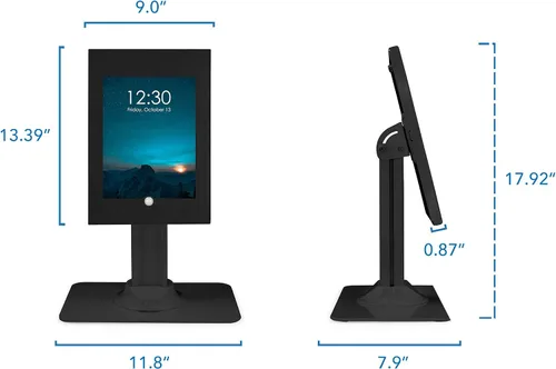 Miniatura 7 de Mount-It! Quiosco antirrobo para tableta, gabinete de tableta de encimera con bloqueo con base independiente, carcasa universal compatible con iPads