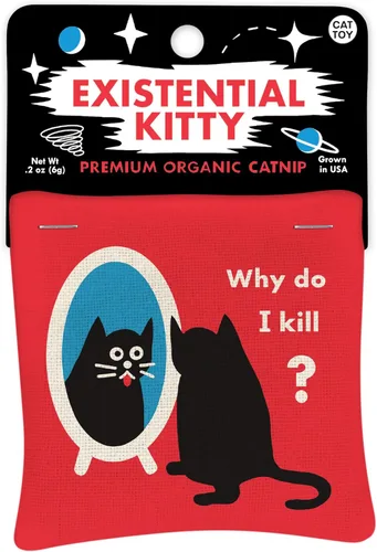 Miniatura 6 de Blue Q I Love My A'hole Cat Catnip Toys - Juguetes duraderos para gatos para morder, hierba gatera orgánica cultivada en Estados Unidos, suministros