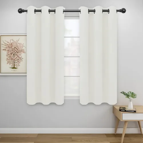 Miniatura 125 de Easy-Going - Cortinas opacas para dormitorio, aislamiento térmico sólido con ojales, cortinas de ventana para reducción de ruido, cortinas