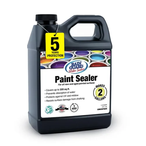 Rain Guard - Sellador concentrado de pintura SP-9002 | Hace 2 galones | Protege hormigón pintado, madera, piedra | Impermeabilizador acrílico de