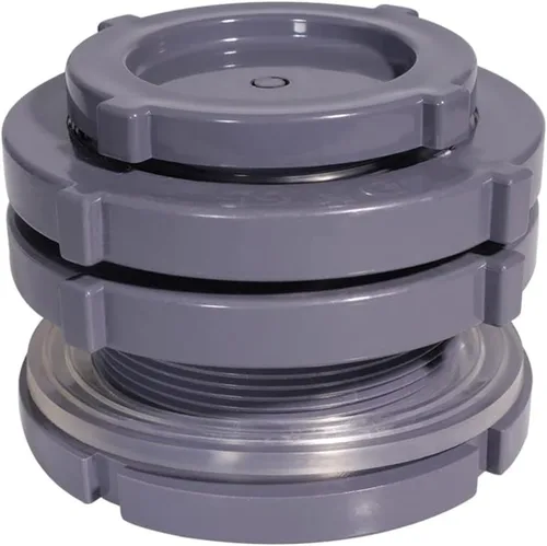 Miniatura 14 de Ququyi Adaptador de conector de tanque de agua de PVC de 2 pulgadas con tapones a granel para barriles de lluvia, acuarios, estanques (juego de 1)