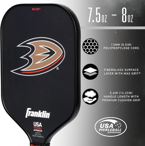 Miniatura 4 de Franklin Sports Palas de pickleball del equipo de la NHL – Palas oficiales de pickleball con el logotipo del equipo de hockey de la NHL – Signature