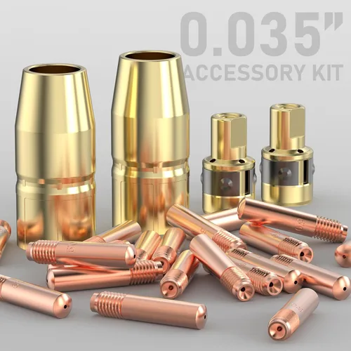 Miniatura 7 de YESWELDER Kit de accesorios para pistola de soldadura MIG de 0.035" Punta-Boquilla-Difusor para Miller Millermatic M-100/150 Hobart H-9/10