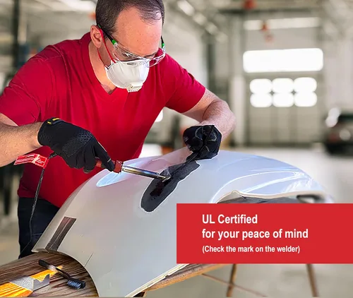 Miniatura 2 de JOUNJIP - Kit de soldadura de plástico estándar, con certificación UL, de 80 W, kit profesional de reparación de plástico para reparar parachoques