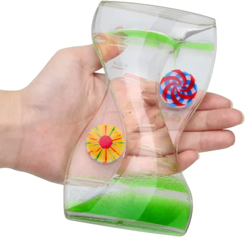 Miniatura 5 de Coitak Temporizador de burbujas de movimiento líquido para juegos sensoriales, juguete antiestrés, parte superior de escritorio, paquete de 3