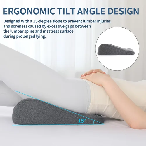 Miniatura 5 de BALAPET Cojines de espuma viscoelástica para el trasero, almohada ergonómica para aliviar la presión de las úlceras por decúbito para dormir y Gris
