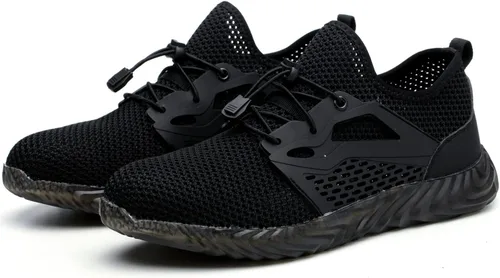Miniatura 65 de SUADEX Zapatos deportivos con punta de acero para hombres y mujeres, indestructibles, ligeros, cómodos, antideslizantes, puntera compuesta