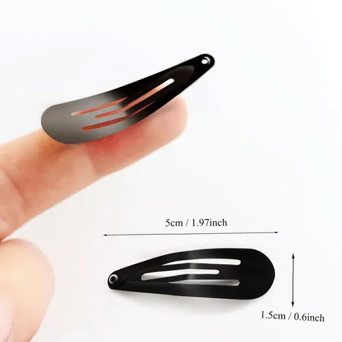 Miniatura 5 de HAALII Pinzas para el cabello a presión, paquete de 40 pasadores de 2 pulgadas, pinzas de metal para el cabello, diapositivas, para mujeres y niñas
