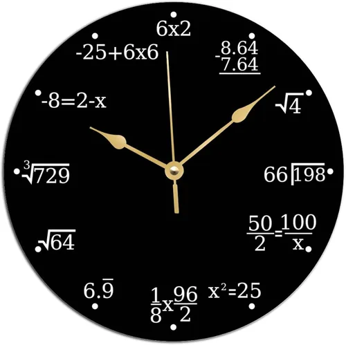 Miniatura 12 de ArogGeld The One of A Kind - Reloj de notas musicales con notas doradas, reloj artístico que no hace tictac, funciona con pilas, relojes decorativos