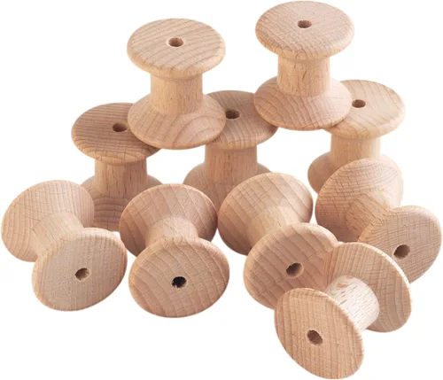 TickiT 73907 Carretes de madera - Juego de 10
