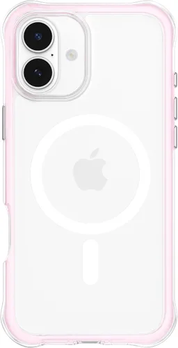 Miniatura 30 de ORNARTO Air Case para iPhone 16 Pro Max Transparente, Compatible con MagSafe, Funda de Protección contra Caídas de Grado Militar con Air-Pink Rosa