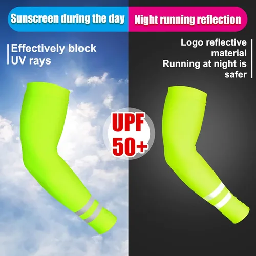Miniatura 3 de SATINIOR 6 pares de mangas de compresión para brazos con protección solar UV, para mujeres y hombres, golf, deportes al aire libre Color vívido