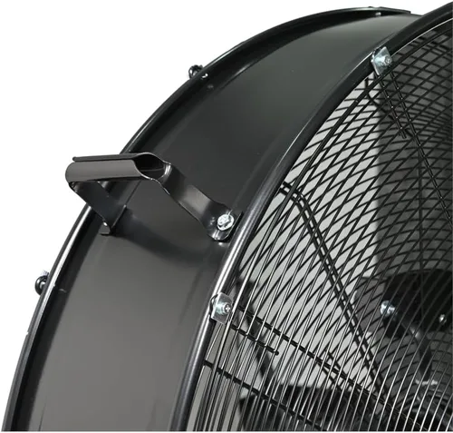 Miniatura 4 de K Tool International 77735 Ventilador de tambor de accionamiento directo de 30 pulgadas con ruedas, alta velocidad, 2 velocidades, protección